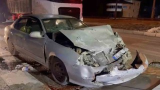 Çorumda trafik kazası: 1 yaralı