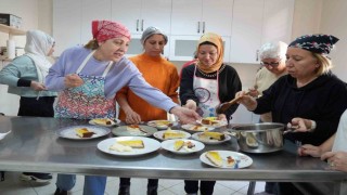 Çukurova Belediyesinin çikolata ve pasta yapma kursuna yoğun ilgi