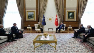 Cumhurbaşkanı Erdoğan, AB Komisyonu Başkanı von der Leyen ile görüştü