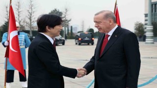 Cumhurbaşkanı Erdoğan, Japonya Veliaht Prensi Fumihitoyu kabul etti