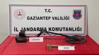 Define bulmak için kaçak kazı yapan şahıs suçüstü yakalandı