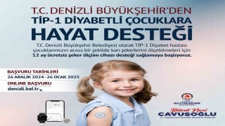 Denizli Büyükşehirden diyabetli çocuklara cihaz desteği