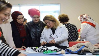 Depremin etkisini ORMEK kurslarında dikiş-nakış öğreterek atlattı