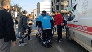 Devrilen motosikletin sürücüsü yaralandı