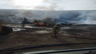 Diyarbakırda petrol kuyusunda yangın