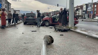 Dönüş yasağı ihlali kazaya sebep oldu: 1 yaralı