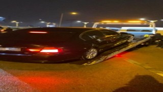 Drift atarken polise yakalandılar: İki sürücüye 64 bin TL para cezası