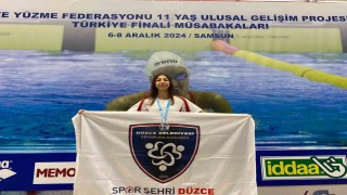 Düzce tarihinde ilk kez altın madalya kazandı