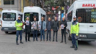 Eğirdirde okul servisi sürücülerine güvenlik denetimi
