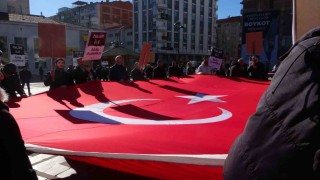 Elazığda, İsrailin Gazzeye yönelik saldırıları Sessiz çığlıkla protesto edildi