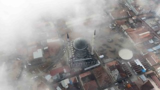 Elazığda sis manzarası hayran bıraktı: Camiler görsel şölen oluşturdu