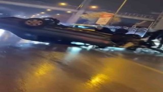 Elazığda Tofaş otomobil takla attı: 1 yaralı