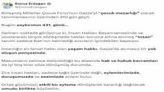 Emine Erdoğandan 10 Aralık Dünya İnsan Hakları Günü paylaşımı