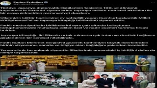 Emine Erdoğandan Japonya Veliaht Prensesi Akishino ile görüşmesine ilişkin paylaşım: