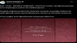 Emine Erdoğandan Şeb-i Arus paylaşımı