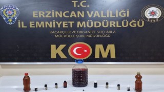 Erzincanda sahte alkol operasyonu