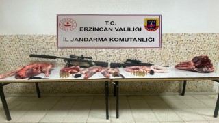 Erzincanda susturucu kullanarak dağ keçilerini kaçak avlayan 4 kişiye 692 bin 192 TL ceza kesildi