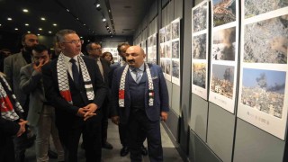 Filistinin Kayıp Nesli: Sessiz Çığlıklar sergisi Büyükelçi Mustafanın katılımıyla açıldı