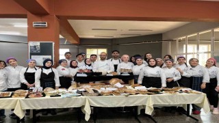 Gastronomi öğrencilerinden sağlık ve sanat