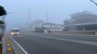 Gece saatlerinde başlayan sis etkisini sürdürüyor