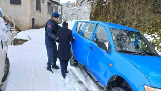 Giresunda jandarma diyaliz hastasına yardım eli uzattı
