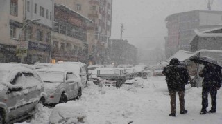 Hakkaride 20 araçla karla mücadele yapıldı