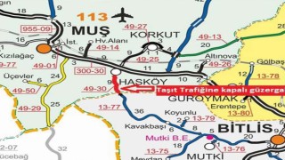 Hasköy-Mutki kara yolu ulaşıma kapatıldı