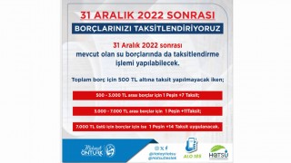 HATSU’dan Su Borçlarına Taksitlendirme İmkânı