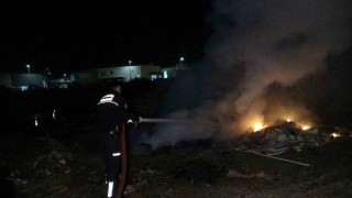 Hurda lastik yangını D-400 Karayolunda trafiği aksattı
