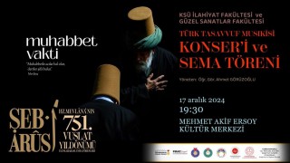 Hz. Mevlana, Kahramanmaraş’ta Anılacak