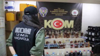 İzmirde yılbaşı öncesi emniyetten 41 ayrı sahte alkol operasyonu