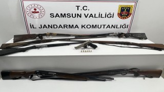 Jandarma 7 ruhsatsız tüfek ele geçirdi