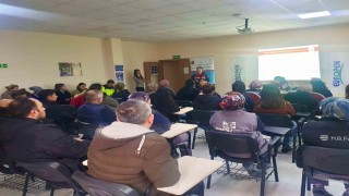Jandarma ekiplerinden fabrika işçilerine seminer