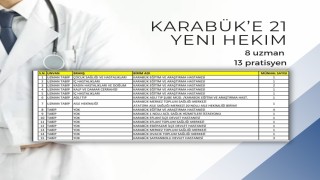 Karabüke 21 hekim ataması yapıldı