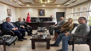 Karadağ Boşnak Demokratik Hareketi Genel Başkanı Sead Şahman Kaymakam İlyas Memişi ziyaret etti