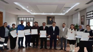 Karapınarda örnek olan projeye başarı belgesi
