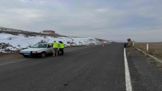 Karsta 8 araç trafikten men edildi