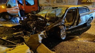 Kartal sahil yolunda kaza: 1i ağır 6 yaralı