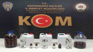 Kastamonuda sahte alkol operasyonu: 1 gözaltı