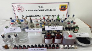 Kastamonuda sahte içki operasyonu: 2 gözaltı