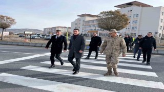Kaymakam Göktaş, kaza bölgesinde incelemede bulundu