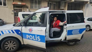 Kazada yaralanan öğrenciyi sınava polisler yetiştirdi