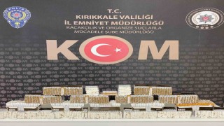 Kırıkkalede kaçakçılık operasyonu: Binlerce makaron ele geçirildi