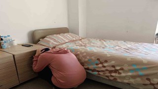 Kız yurdunda gerçeğini aratmayan tatbikat