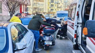 Kontrolden çıkan motosiklet devrildi: 1 yaralı