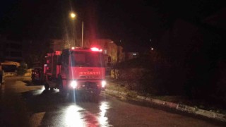 Konyada depo yangını