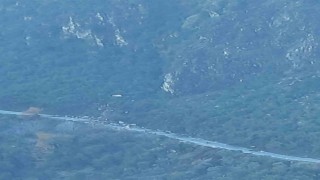 Köşk-Ödemiş yolunda heyelan