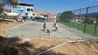 Kuyucakta spor alanları yenileniyor
