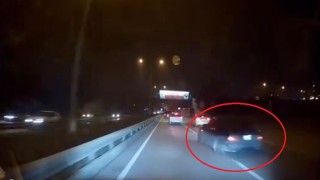 Makas atarken kaza yapan araç kamerada