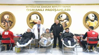 Manisa Emniyetinden kan bağışına destek